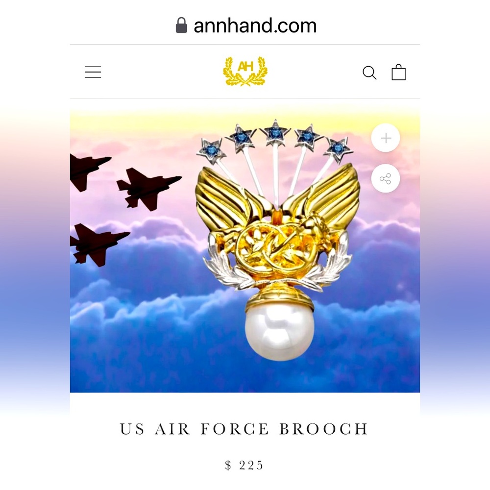 Air Force Gold and Pearl signed Ann Hand original*